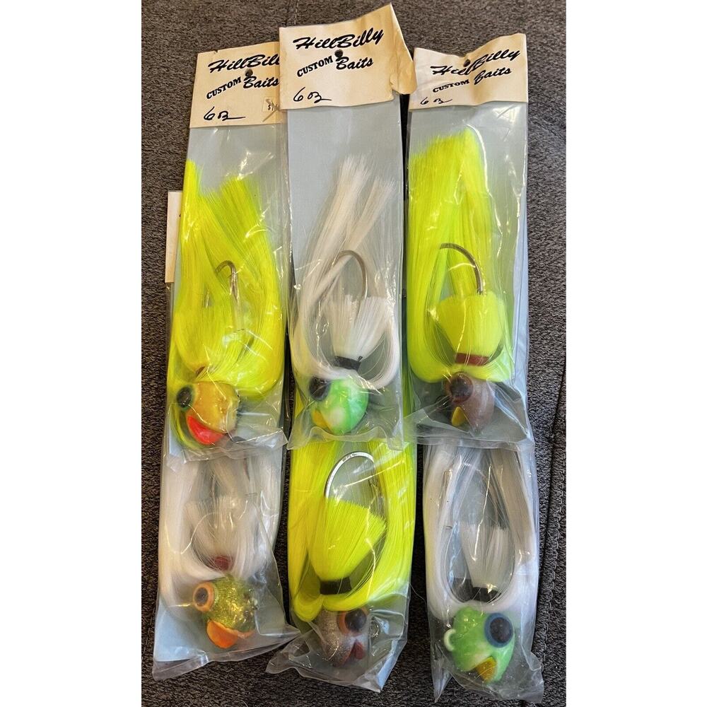 6 pack- PARACHUTE STRIPER LURES 6 oz head - Picture 4 of 5